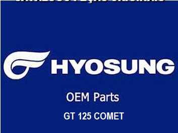 CATALOGO PE�AS GT 125 COMET