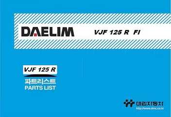 CATALOGO PE�AS VJF 125 R FI