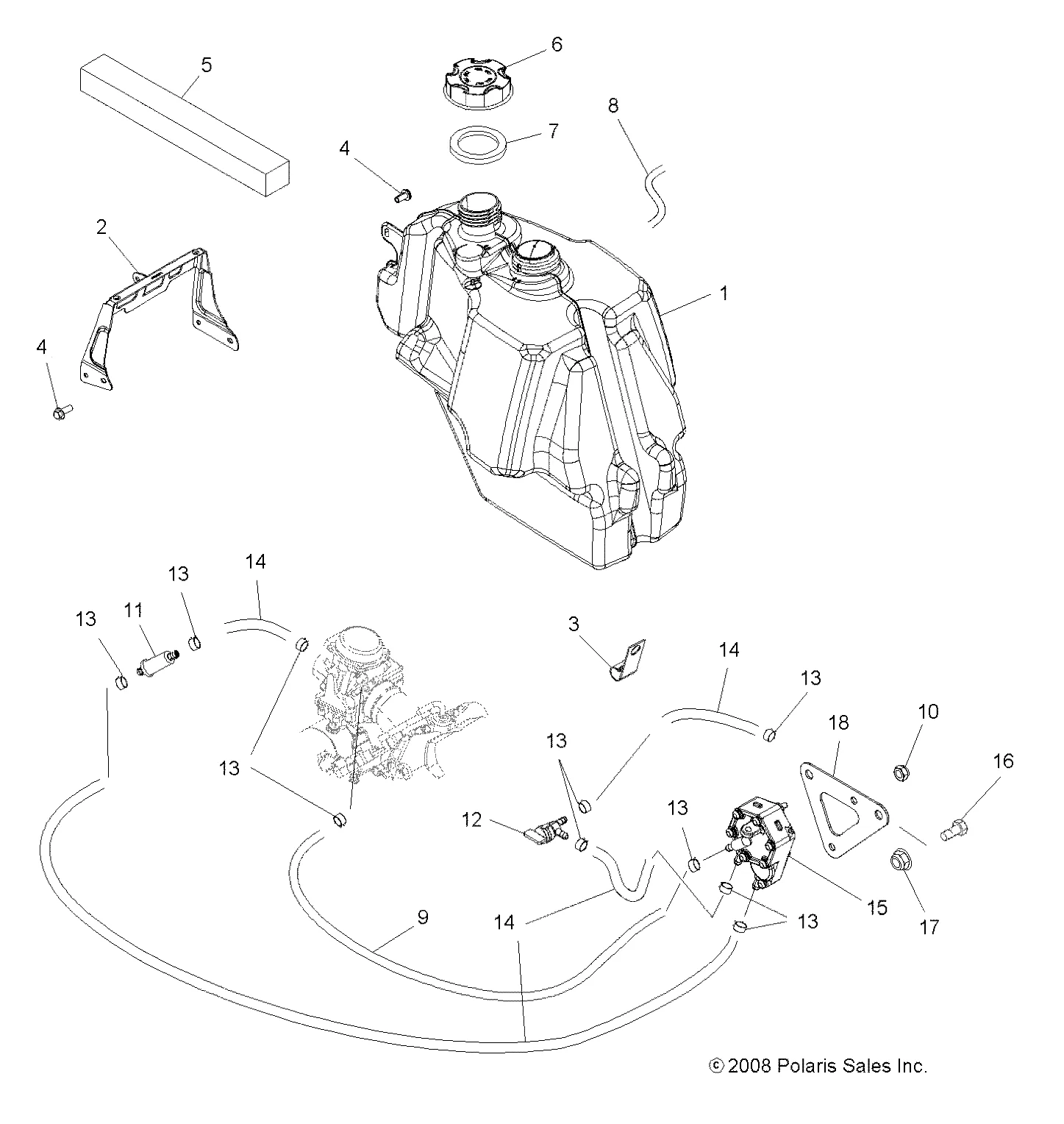 THREADED FUEL GAUGE ASSEMBLY