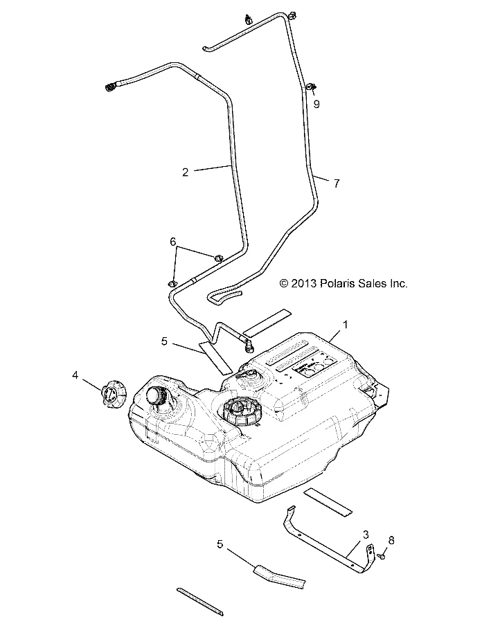 FUEL LINE 1/4 SAE #30R7 197CM